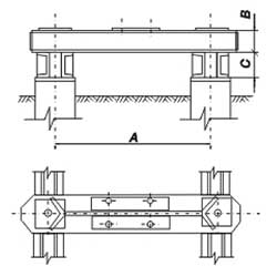 Ростверки четырехсвайных фундаментов фото 2